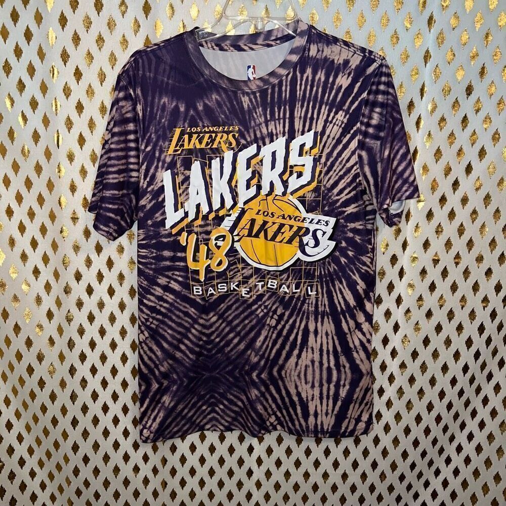 NBA Los Angeles lakers tie dye t shirt men’s size S